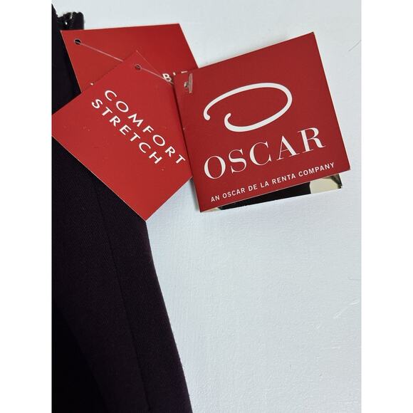 Oscar De La Renta Women’s Skirt Burgundy Maroon Size 14 NWT - Picture 10 of 16